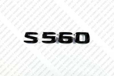 Gloss Black Emblems Trunk Letter for Mercedes-Benz S560 W140 W220 W221 W222 W223 - Image 1 of 4