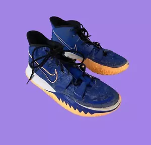 Nike Kyrie 7 Mens Basketball Shoes Blue/Orange Size 15 - Picture 1 of 10