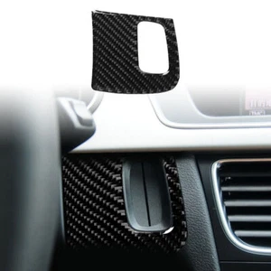 Carbon Fiber Engine Start Key Frame Cover Trim For Audi A4 B8 A5 8T S5 2008-2016 - Picture 1 of 13
