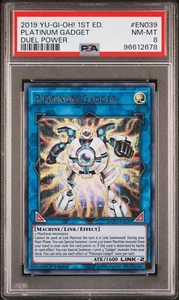 Yugioh Platinum Gadget DUPO-EN039 Ultra Rare 1st Ed PSA 8 - Picture 1 of 2
