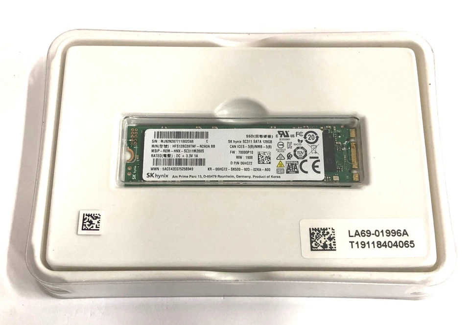 Sk Hynix SC311 SATA 128GB HFS128G39TNF-N2A0A M.2 80mm Solid State Drive 06HG72 - Image 1 of 1