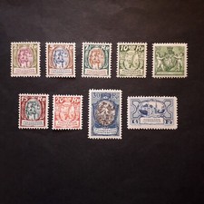 LIECHTENSTEIN 1924/27 STEMMA O VEDUTE SERIE C/TA DI 9 VALORI INTEGRI MNH**