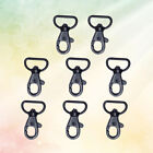 Heavy Duty Keychain Hooks with Swivel D-rings, Set of 8