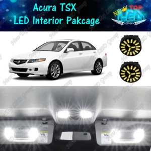 Kit de equipamiento de luces LED interiores blancas + luces de reversa para Acura TSX 2004 - 2008 - Imagen 1 de 12