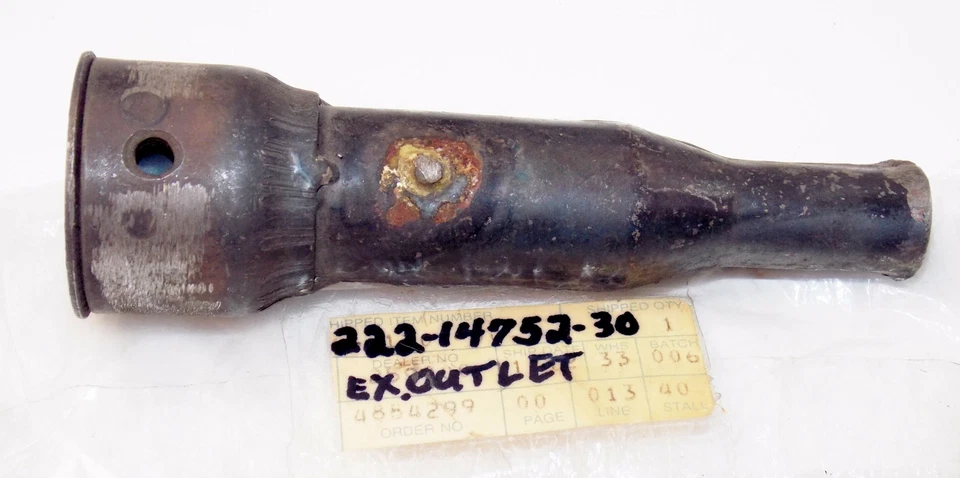 OEM GENUINE 1970 YAMAHA AS2C DS6B EXHAUST INNER BAFFLE MUFFLER PIPE 222-14752-30 - Image 1 of 1
