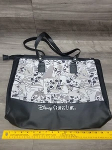 Mickey Mouse Steamboat Willie Disney Cruise Line Comic Tote Bag Large Shoulder  - Picture 1 of 7