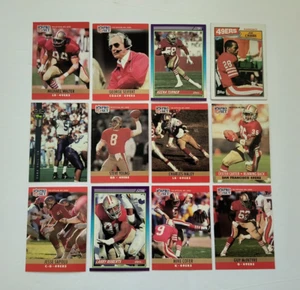 49ers Lot Steve Young 1990 Pro Set 645 1992 Classic Dana Hall Rookie Card Rc - Picture 1 of 12