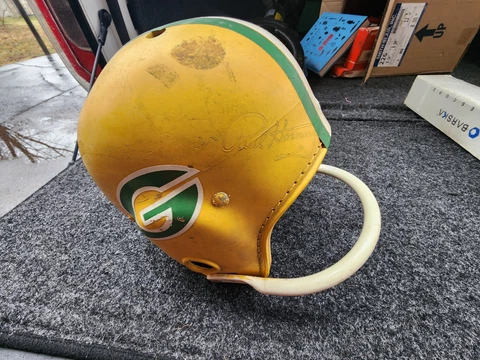 OLD VINTAGE 1950 1960s GREEN BAY PACKERS SUSPENSION FOOTBALL HELMET JC HIGGINS Cover
