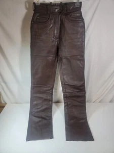 Jeans Hein Gericke de cuero genuino, forrados, nuevo stock antiguo talla 6 - Imagen 1 de 4
