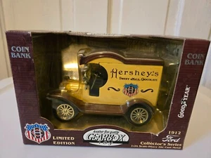 Caja de cambios 1912 Ford Hershey's Chocolate Truck Bank 1/24 con caja edición limitada - Imagen 1 de 4