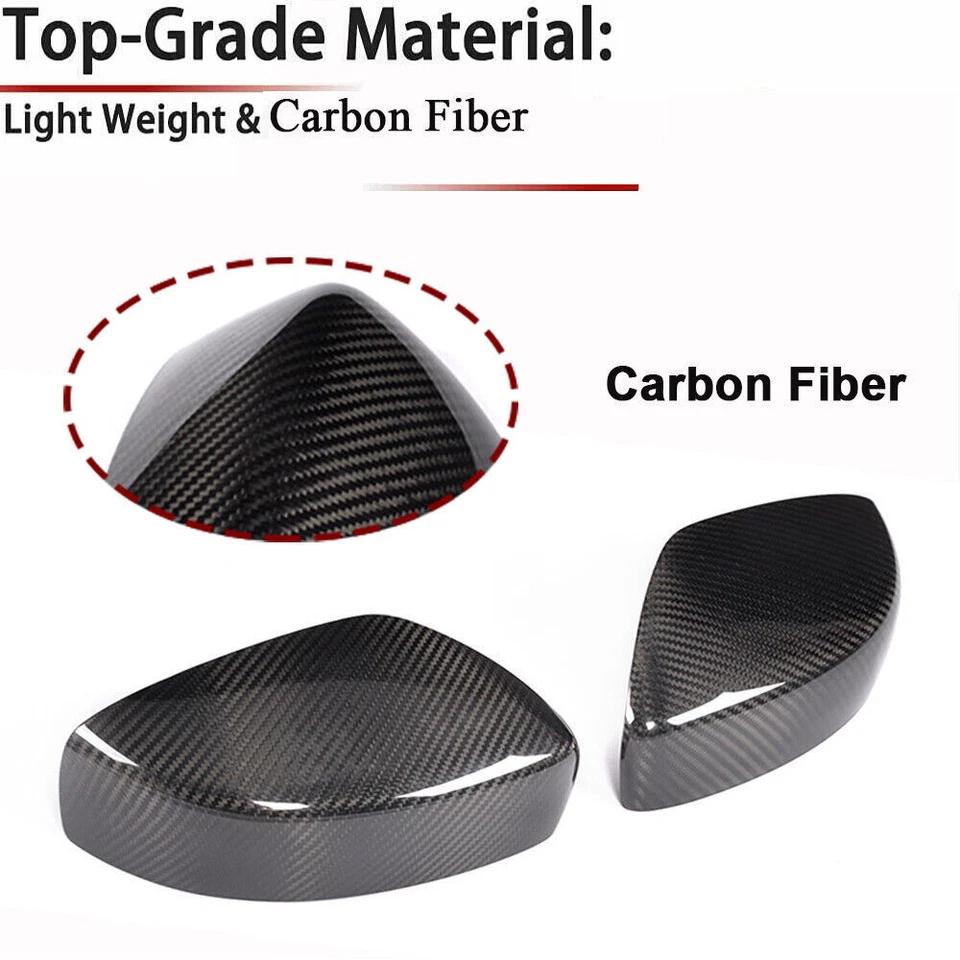 Tapas de cubierta de espejo retrovisor lateral automático de fibra de carbono para Infiniti G25 G37 2007-2013 Foto 1 de 4