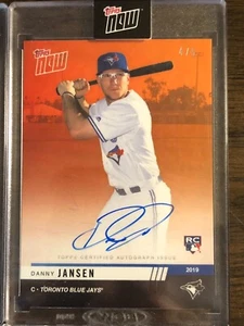 2019 Topps Now #OD-62E Danny Jansen Toronto Blue Jays AUTO AUTOGRAPH RC 4/5 - Picture 1 of 2
