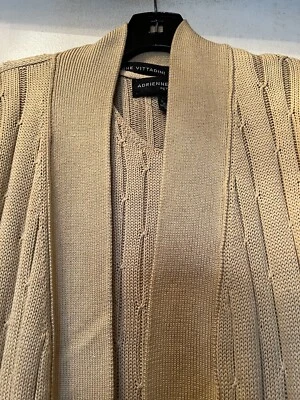 ADRIENNE VITTADINI SUMMER TWIN-SET. Knit Soft Gold Silk/Cotton:  Pre-owned: SZ S - Image 1 of 4
