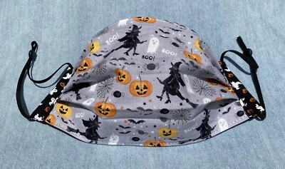 Máscara facial de tela, brujas de Halloween Foto 1 de 4
