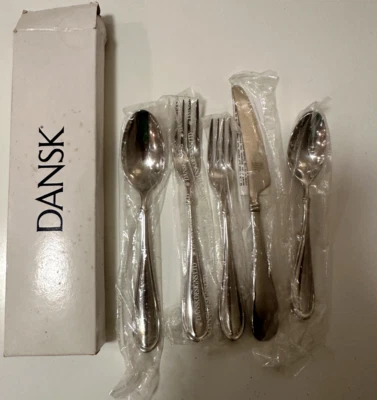 Dansk International Stainless Torun Flatware 18/8 Alpha 5 PC Place Setting New