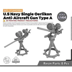 LY144206A Model Upgrade Parts U.S Navy Single Oerlikon Anti-Aircraft Gun Type A - Picture 1 of 3