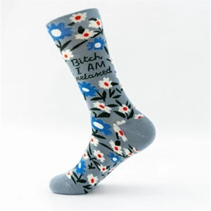 Calcetines Crew de Algodón Cálidos Divertidos Mujer NUEVOS Damas Planta Escaladora Jacquard Vestido Calcetín - Imagen 1 de 18