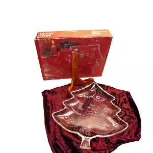 Mikasa Crystal Christmas Tree Clear Plate 7" WY158/802 – Original Box - Picture 1 of 2
