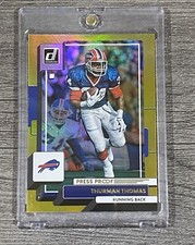 Thurman Thomas RARE GOLD REFRACTOR INVESTMENT CARD SSP PANINI BILLS MINT