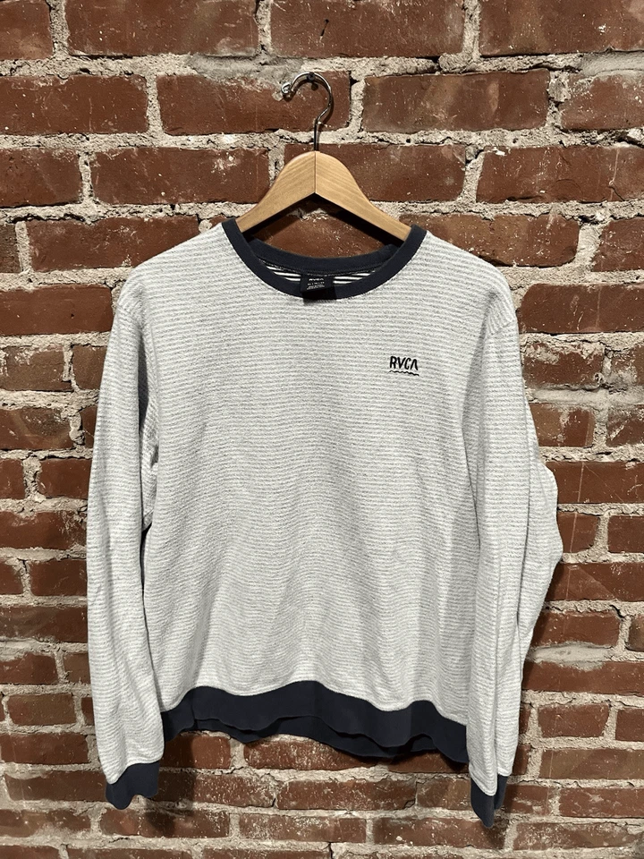 RVCA Hombre Gris Polar Manga Larga Pullover Sudadera Talla XL Foto 1 de 3