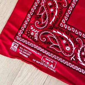 "Lote de 3 pañuelos de colección Paris color rápido rojo 19"" RN 13960" - Imagen 1 de 8