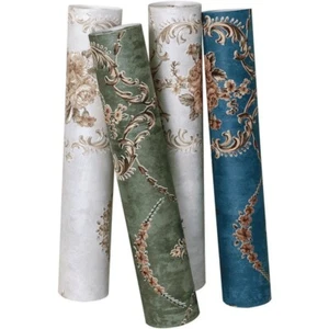 Papel tapiz floral en relieve 3D 10M hágalo usted mismo textura no tejido revestimientos de paredes decoración hogar - Imagen 1 de 25
