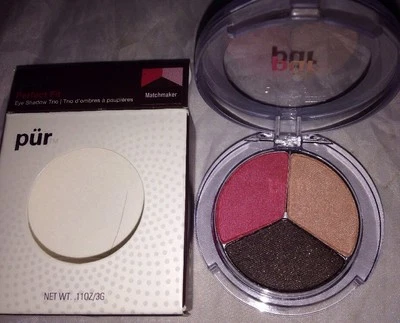 Pur Minerals Perfect Fit Eye Shadow Trio *MATCHMAKER* Pink/Rose/Brown BNIB $26+ - Image 1 of 4