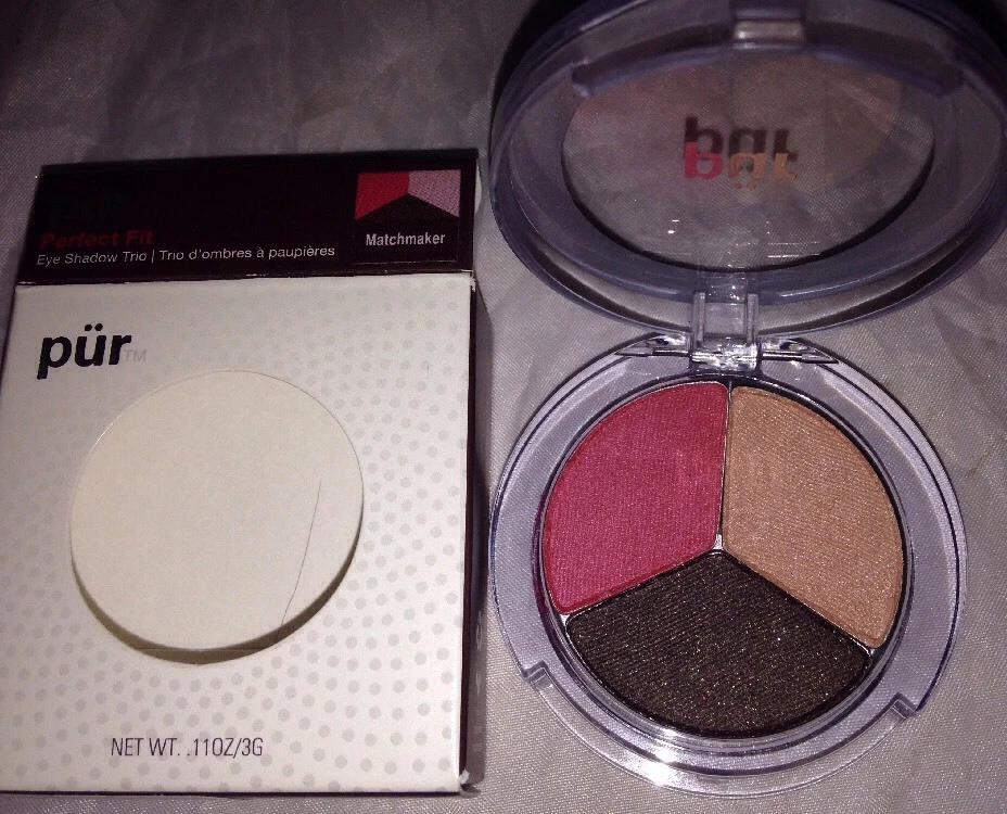 Pur Minerals Perfect Fit Eye Shadow Trio *MATCHMAKER* Pink/Rose/Brown BNIB $26+ - Image 1 of 4