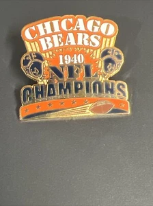 WILLABEE & WARD 1940 CHICAGO BEARS NFL CHAMPIONS PIN - Picture 1 of 2