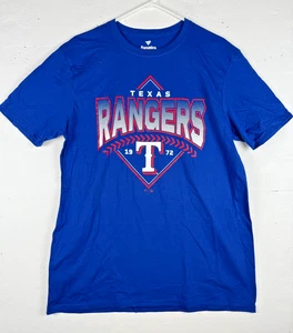Talla L - Camiseta Fanatics Texas Rangers Logo Gráfico Azul MLB - Imagen 1 de 6
