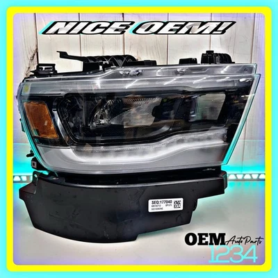 🔥2019-2024 Dodge RAM 1500 OEM LED Reflector Headlight Right Passenger Side 🇺🇸 - Image 1 of 4