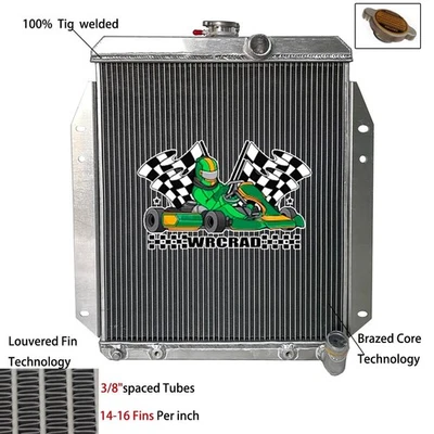 #CC6665-6 Radiator For 1964-1970 1966 1968 Dodge A100 Truck L6 Engine Aluminum - Изображение 1 из 4