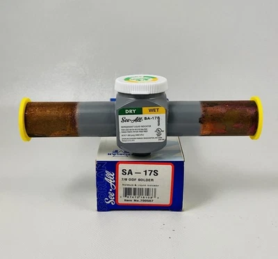 SPORLAN VALVE COMPANY SEE ALL 🌟Sporlan Valve SA-17S See-All Wet Dry Moisture Liquid Indicator 7/8" ODF Solder