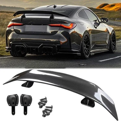 For BMW E46 E90 325i 335i 330i Carbon Fiber 46" C Rear Trunk Spoiler Wing Racing Foto 1 de 4