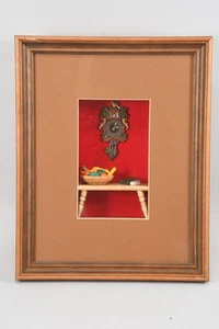 J96T80- Diorama Schaukasten mit Interieur verso sign. Chr. v. Süsskind dat. 2002 - Bild 1 von 12