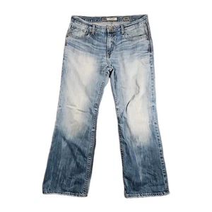 BKE Buckle Jeans Herren Tyler 36R (36x31) blau Bootcut Denim dicke Nähte Medium - Bild 1 von 10