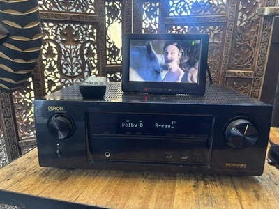 Denon AVR-X1100W 4K 7.2 Channel A/V Receiver WiFi Bluetooth With Remote Bundle - Image 1 of 4