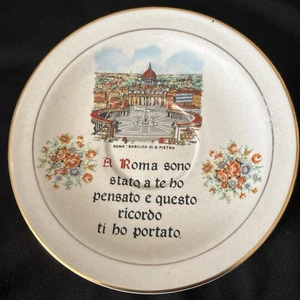 Dekorativer runder Keramikteller aus Rom, Italien - Bild 1 von 2