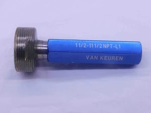 1 1/2 11 1/2 NPT L1 PIPE THREAD PLUG GAGE 1.5 1.50 1.500 1.5000 N.P.T. NATIONAL - Picture 1 of 1