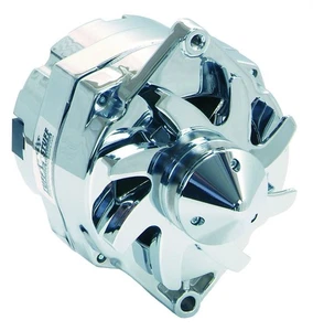 TUFF-STUFF 100 Amp Alternator GM 1 Wire V-Groove Chrome GM With Bullet Nose  - Picture 1 of 1