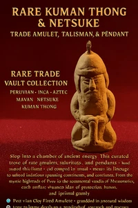 Seltenes Sammlerstück Netsuke Handel peruanischer Inka Azteken Maya Amulett Anhänger - Bild 1 von 9