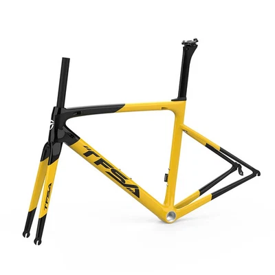 Juego de cuadro colorido para bicicleta de carbono 700C llanta de bicicleta freno mate marco brillante Foto 1 de 4