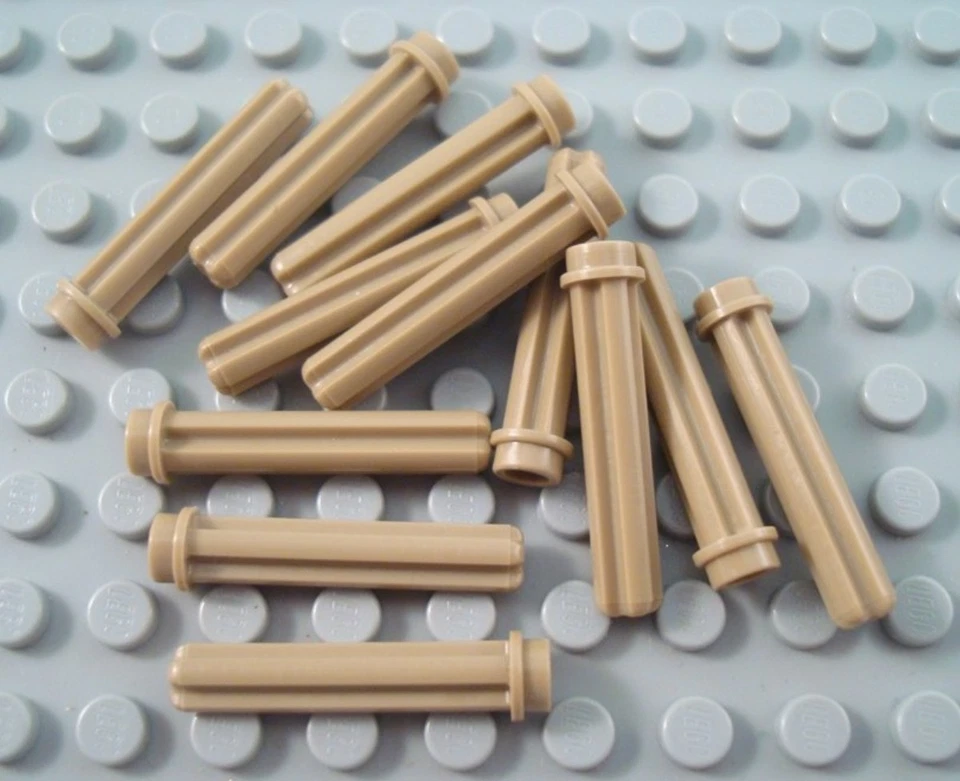 New LEGO Lot of 12 Dark Tan 5L Stud End Technic Mindstorms Axle Pieces - Image 1 of 1