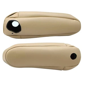 2PCS Leather Seat Armrest Cover Fits For Lexus RX 300 330 350 2003-2009 Beige - Picture 1 of 14
