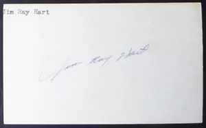Jim Ray Hart (gest. 2016) S.F. Giants Autogramm auf 3x5 Karte signiert in blauer Tinte - Bild 1 von 1