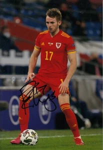Football - Rhys Norrington-Davies - Hand Signed A4 Photograph - Wales - COA - Picture 1 of 1