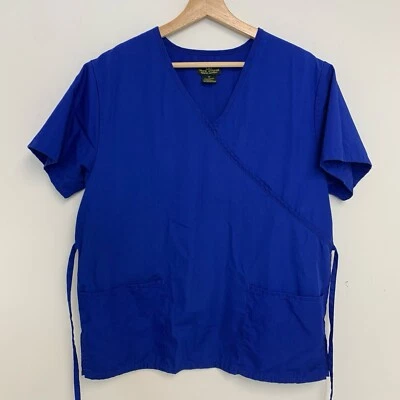 Blusa Médica de Enfermería UNIFORMES NATURALES Mujeres Hospital Azul Marino Talla M Foto 1 de 4