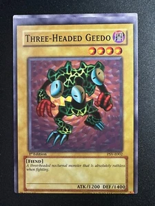 MISCUT Yu Gi Oh Card - Three-Headed Geedo PSV-E002 1st Edition [NM] YuGiOh - Picture 1 of 2