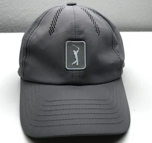 PGA Tour Airflux Embroidered Baseball Cap Gray Mens OSFM Adjustable - Picture 1 of 6