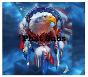 20 Unzen Sublimationsbecher Verpackung Adler Traumfänger Druckfertig Wärmeübertragung - Bild 1 von 1